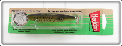 Vintage Heddon Megabass Bass Dying Flutter Lure On Card