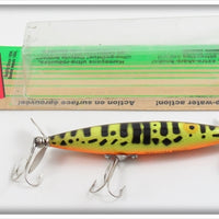 Vintage Heddon Brown Crawdad Dying Flutter Lure With Card