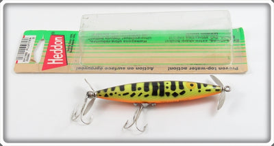 Vintage Heddon Brown Crawdad Dying Flutter Lure With Card