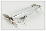 Vintage Heddon Nickel Plate Dying Flutter Lure