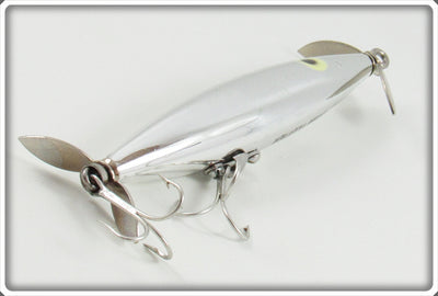 Vintage Heddon Nickel Plate Dying Flutter Lure