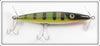 Heddon Golden Black Muskie Wood Dying Flutter With Card