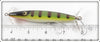 Heddon Golden Black Muskie Wood Dying Flutter With Card