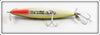 Heddon Golden Black Muskie Wood Dying Flutter With Card