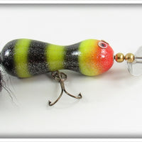 Vintage Nellie Bait Co Len Hartman Yellow Wasp Surface Bait