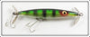 Heddon Clear Green Perch Dying Flutter With Card