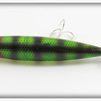 Heddon Clear Green Perch Dying Flutter With Card