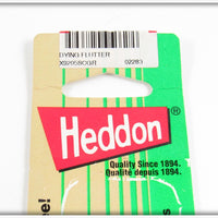 Heddon Clear Green Perch Dying Flutter With Card