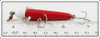 Hills Bait Co Red & White Screw Ball Lure In Box