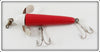 Hills Bait Co Red & White Screw Ball Lure In Box