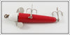 Hills Bait Co Red & White Screw Ball Lure In Box