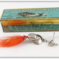 Vintage Al Foss Shimmy Wiggler Lure No. 6 In Blue Tin