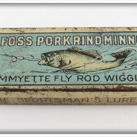 Vintage Al Foss Shimmyette Fly Rod Wiggler Empty Tin