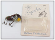 Vintage Edkor Tackle Co Squealor Lure On Card 