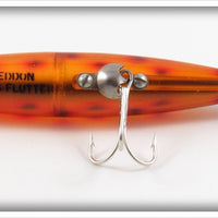 Heddon Spook Glow Spotted Orange Dying Flutter With Card