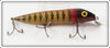 Vintage Rinehart Transparent Yellow Scale Musky Jinx Lure