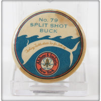 Vintage Abbey & Imbrie No. 79 Split Shot Buck Tin