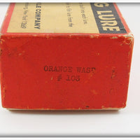 Len Hartman Tackle Co Orange Wasp Musky Bug Empty Box