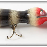 Smith Bait Mfg Len Hartman Black & White Musky Bug Lure