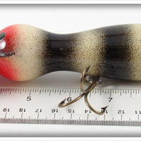 Smith Bait Mfg Len Hartman Black & White Musky Bug