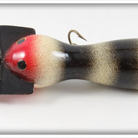 Smith Bait Mfg Len Hartman Black & White Musky Bug