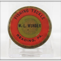 Vintage Whitehead & Hoag Co W. L. Wunder Fishing Tackle Split Shot Tin