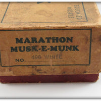 Marathon Bait Co. Red & White Musk E Munk In Box