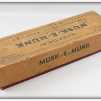 Marathon Bait Co. Red & White Musk E Munk In Box