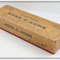 Marathon Bait Co. Red & White Musk E Munk In Box