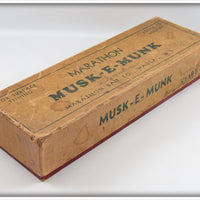 Marathon Bait Co. Red & White Musk E Munk In Box