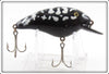 Vintage Heddon Black & White Coachdog Big Hedd Lure 9330 BCD