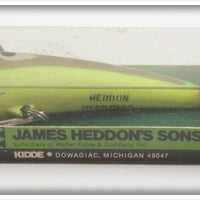 Heddon Yellow Green Fluorescent Hedd Plug In Box 8800 FY