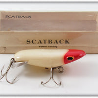 Vintage Mermade Bait Co Red Head Bass Size Scatback In Box 