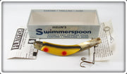 Helin Yellow Red Spots Musky Swimmerspoon Lure In Box GP 600 YB