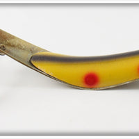 Helin Yellow Red Spots Musky Swimmerspoon In Box GP 600 YB