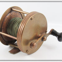 Julius Vom Hofe Brass 2/00 Reel Pat Oct 8 '89