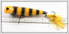 Legend Lures Special Order Yellow Black Stripes 5 1/2" Super Eye Popper