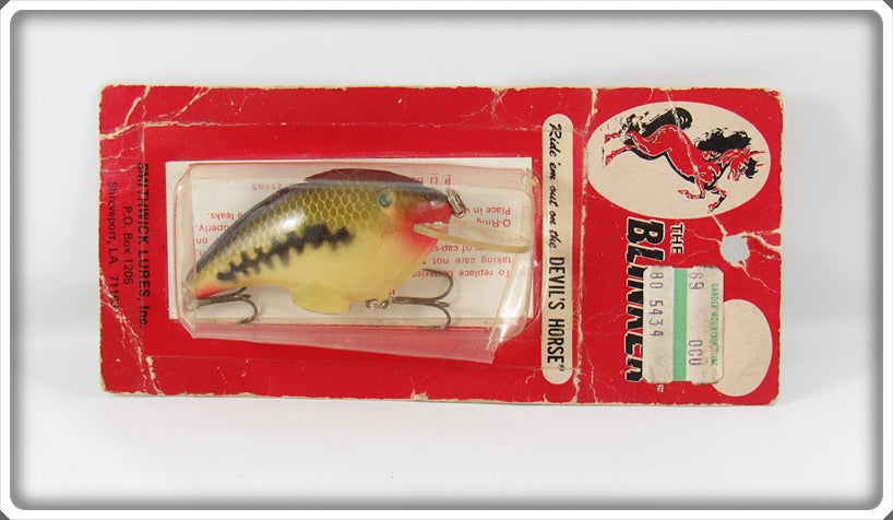 Vintage Smithwick Baby Bass Blinker Lure On Card