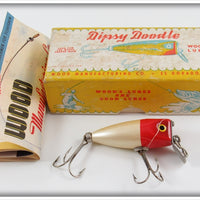 Vintage Wood Mfg Co. Red Head Dipsy Doodle Lure In Box