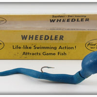 Vintage Fred Arbogast Blue Wheedler Lure In Box 