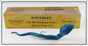 Vintage Fred Arbogast Blue Wheedler Lure In Box 