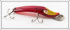 Vintage Paul Bunyan Red White Ribs Dodger Lure 