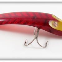 Vintage Paul Bunyan Red White Ribs Dodger Lure 