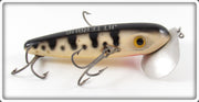 Arbogast Black & White Coachdog Wooden Musky Jitterbug Lure