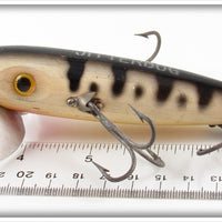 Arbogast Black & White Coachdog Wooden Musky Jitterbug