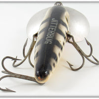 Arbogast Black & White Coachdog Wooden Musky Jitterbug