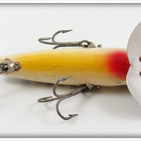 Arbogast Black & White Coachdog Wooden Musky Jitterbug