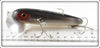 Arbogast Black & Silver Scale Wooden Musky Jitterbug