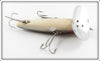 Arbogast Black & Silver Scale Wooden Musky Jitterbug