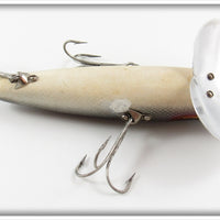 Arbogast Black & Silver Scale Wooden Musky Jitterbug